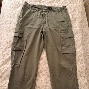 Sage, British Khaki, and Slate Blue J. Crew Summer Weight Cargo Pants
